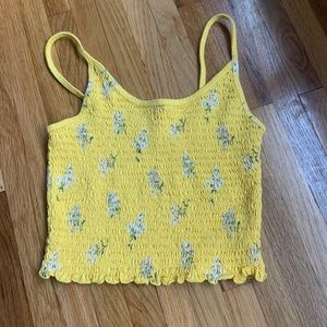 crop top, yellow